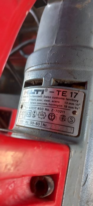 Hilti te 17  cu percutie