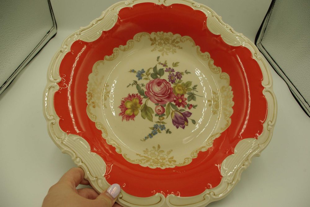 Fructiera, tava portelan, Waldershof Bavaria anii 1950, Johan Haviland