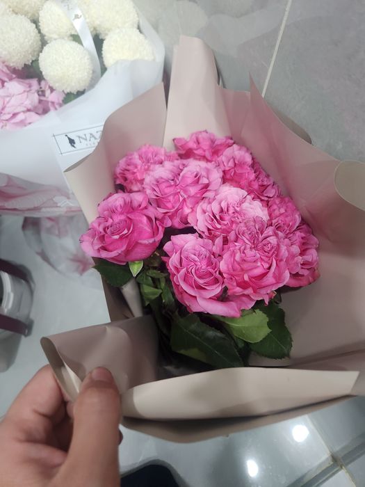 Живые цветы за 6000тг