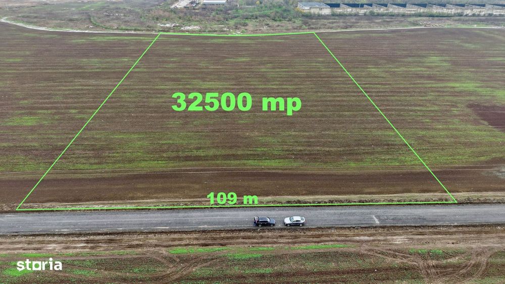 Domnesti – teren intravilan 32.500 mp, acces asfaltat
