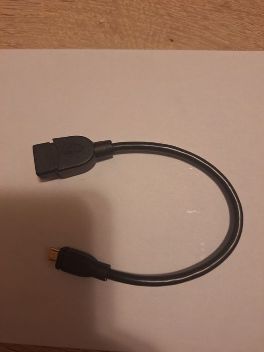 Cablu Adaptor Hama OTG, USB 2.0 - MicroUSB, 15 cm, Negru