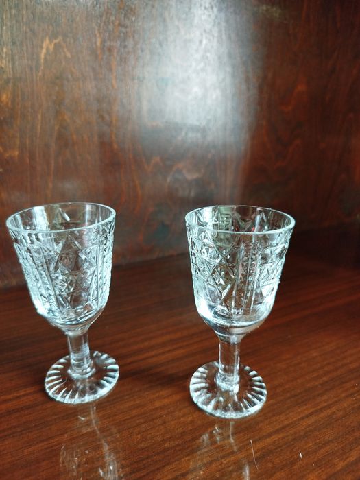 Рюмки времён СССР,стаканы чешское стекло