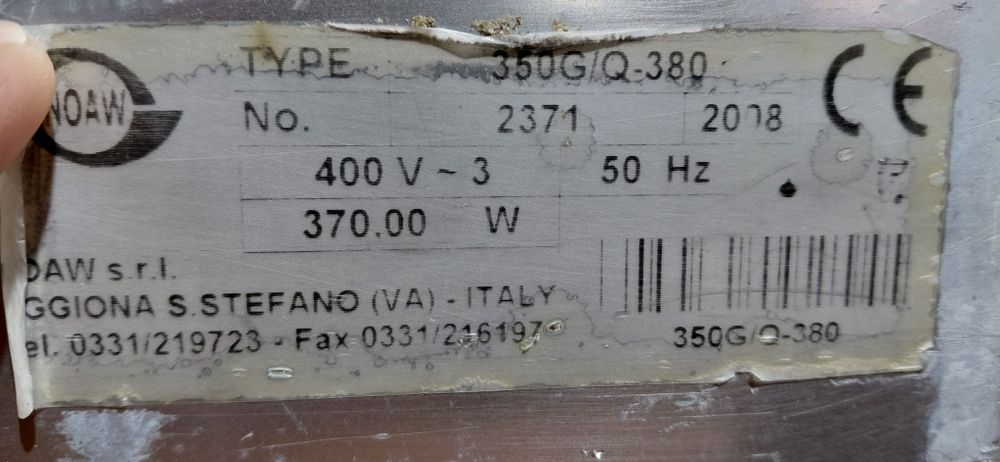 Vand feliator mare mezeluri 380v