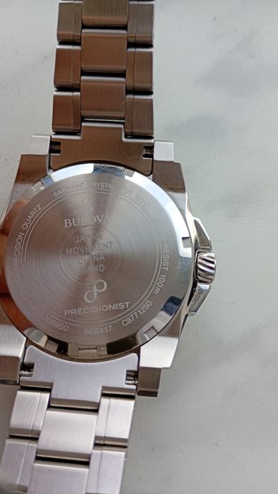 Bulova precisionist Icon 96B417, nou, nepurtat, factura 2026, 8 rubine, garanție 3 ani, Quartz 262 kHz
