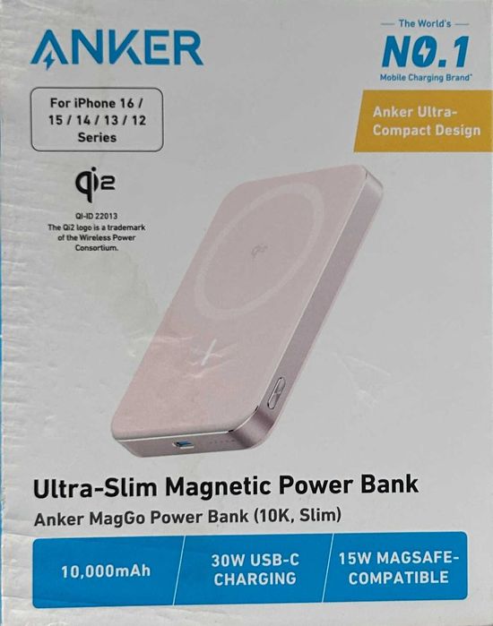 Baterie externă Anker 10000 mAh 15W Magsafe 30W Wired [#23543#]