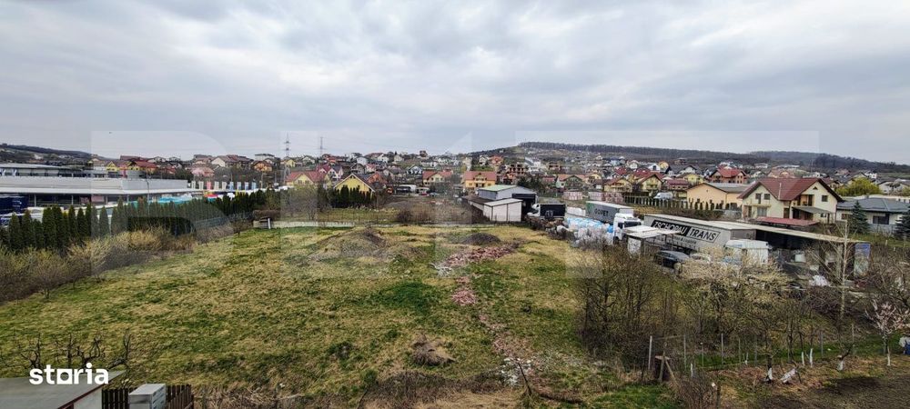 Teren intravilan cu dublu acces + constructie la rosu 500 mp, centura