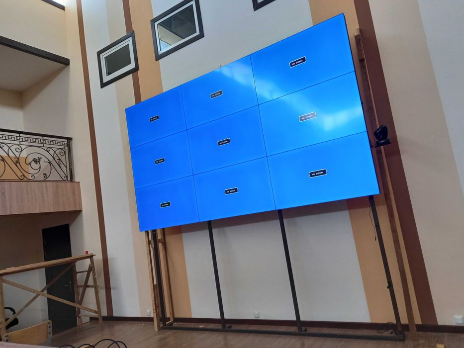 Установка видеостен, лед экранов, птз камер, конференц систем