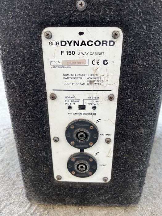 Vand boxe dynacord F150