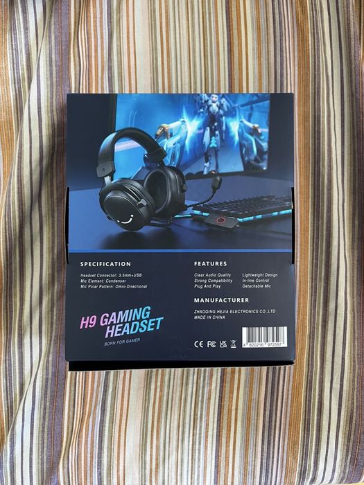 Căști Gaming FIFINE H9 USB + Jack 3.5 mm, Microfon detașabil, PC/PS/Mac – Ca noi