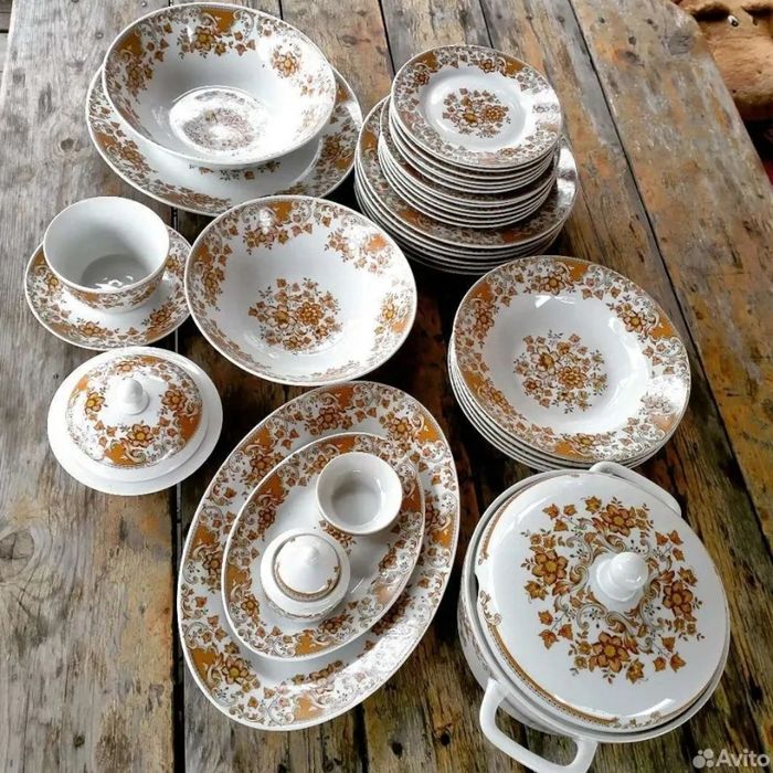 Редкий Чехословацкий столовый сервиз