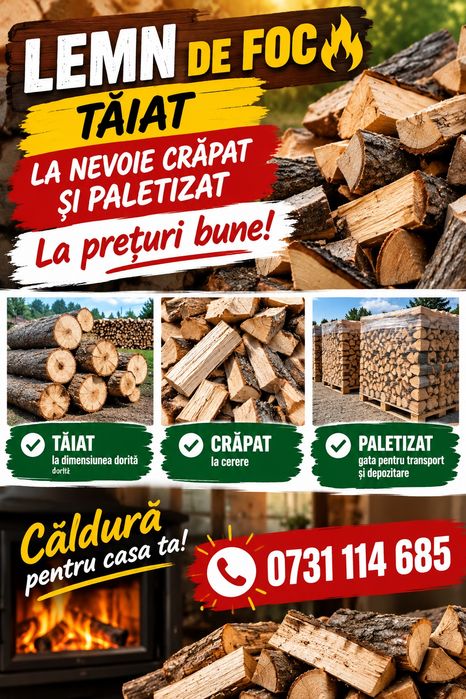 Lemn de foc paletizat !!!