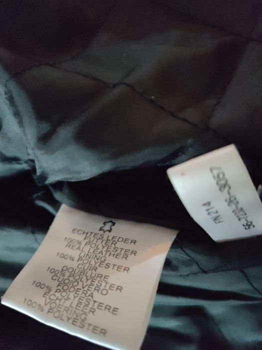 Дизайнерско мъжко черно кожено яке,Marc Kostner,сако,блейзър Л размер