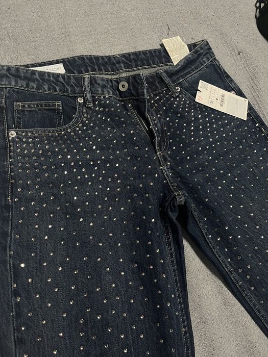 Дънки с камъчета Zara