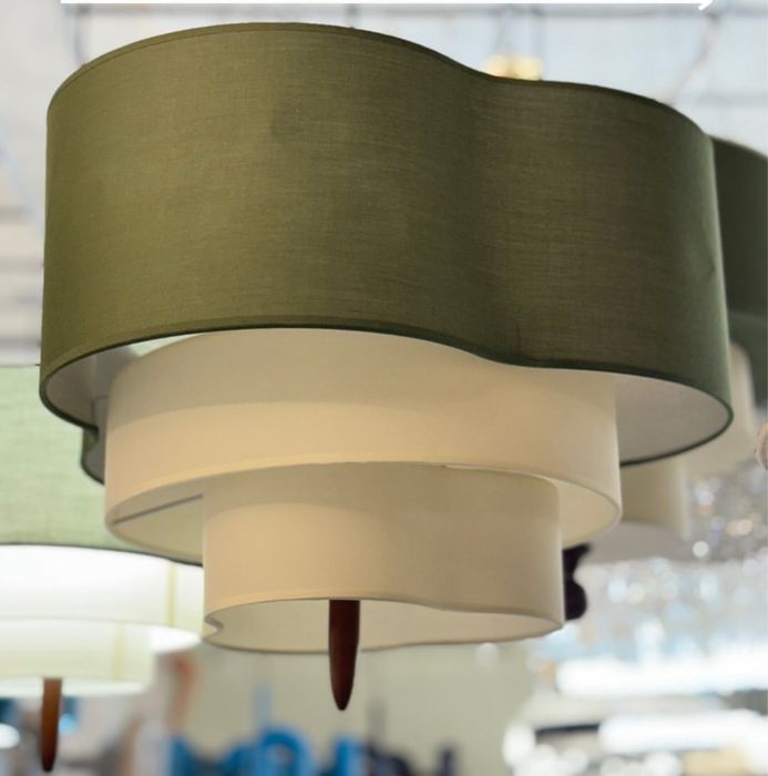 Люстра из текстиля, новая. Не подошла в интерьер