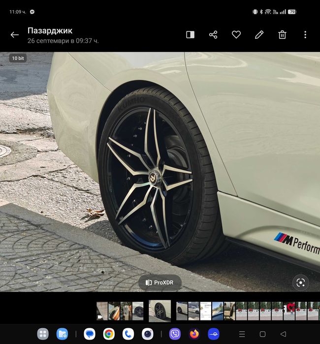 Джанти 19 цола 5x120, 74,1/ 72,6, за BMW с гyми Kumho 255/35/19