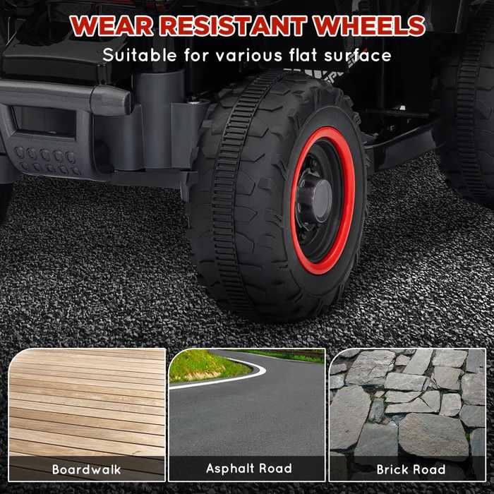 ATV electric pentru copii Kinderauto CUBA 35W 6V, telecomanda Black