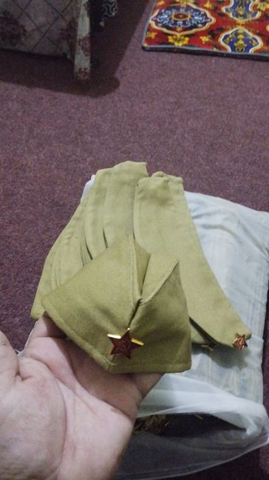 Пилотки пр-во Россия, военные, кепка, звёздочка, детские, взрос