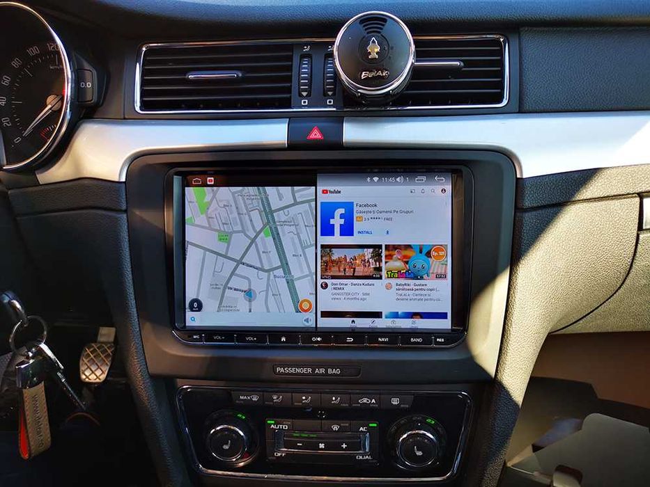 Navigatie Skoda Superb 2, 9" Octacore 4+32GB,DSP,SiM, Carplay