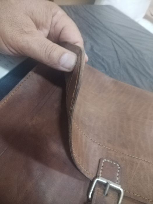 Кожена чанта от телешки бланк