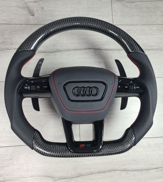 Oferta-Volan-Tesit-Carbon-RS-Look-Audi-A4-A5-A6-A7-Q3-Q5-Q7-Retrofit-Nou