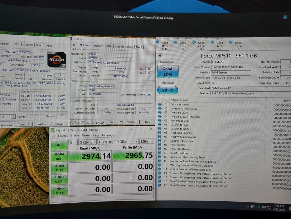 1TB M.2 NVMe - Western Digital SN730, Micron 2200S, Corsair MP510