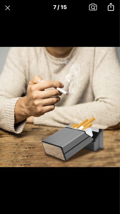 Портсигар с USB зажигалкой FOCUS