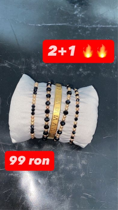Bratari Set 2+1 gold 99 lei !