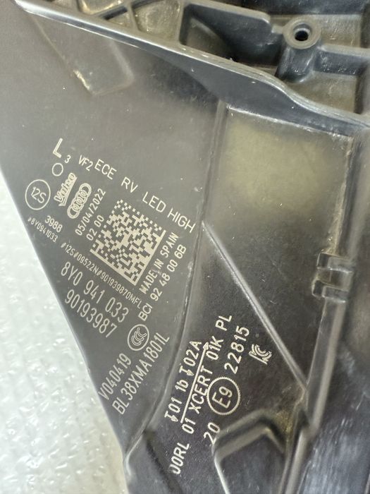 Фар ляв Audi A3 S3 RS3 8Y Full LED Перфектен