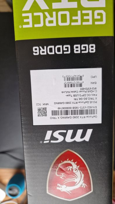 RTX 2080 MSI Gaming  X Trio