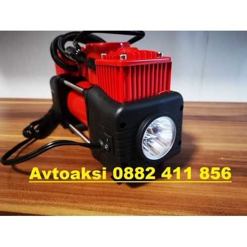 Двуцилиндров Компресор за гуми с инструменти 12V / 85л- 4887