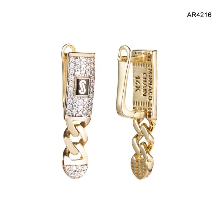 Cercei Aur 14 K model Monaco Chain by ARJEWELS AR4216