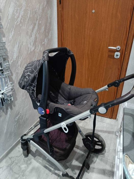 Комплект бебешка количка+кош+кош за кола+матраче