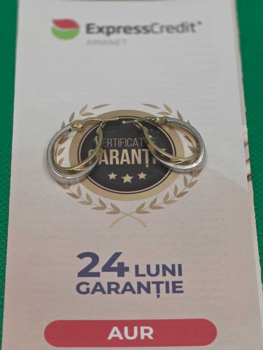 Cercei aur 14K 2.32g [Ag45 Bacau1 B.5110.4] - Garante 2 ani