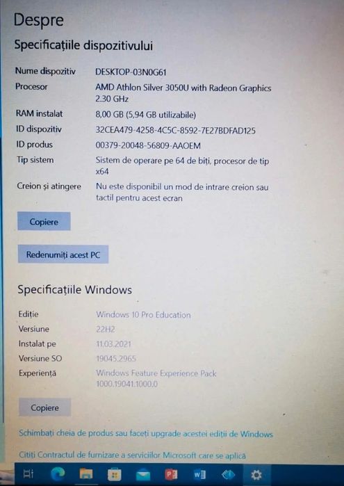 Laptop HP 255 G7 Windows Home Office