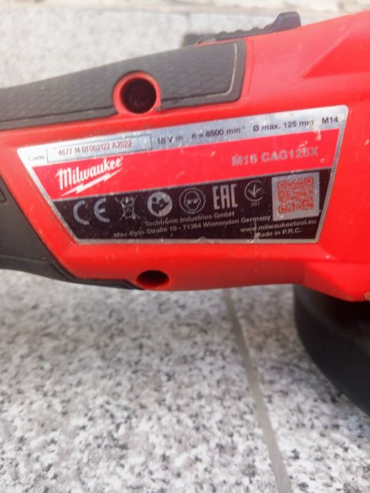 Milwaukee M18 CAG125X Ъглошлайф
