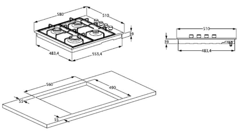 Варочная панель Beko HIZG64120X