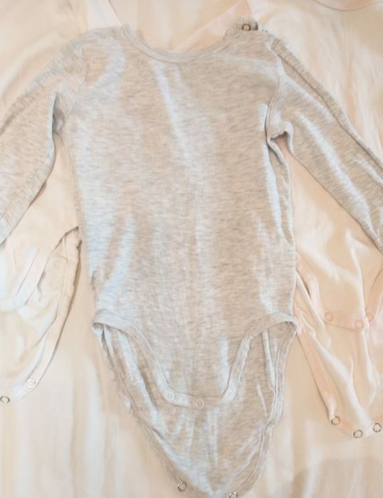 Set 3 bluze (body) cu maneca lunga, marime 86