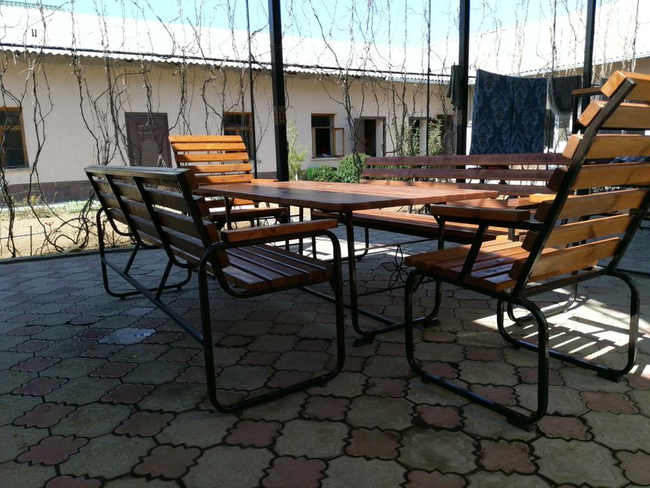 лофт, 2скамейки,2кресла+стол