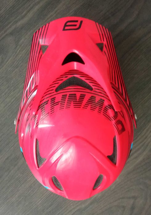 Каска Downhill Force цвят червен размeр L/XL