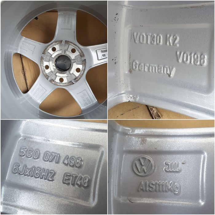 jante aliaj 16; 5x112;  originale Vw, Skoda Octavia 2, Octavia 3, 4