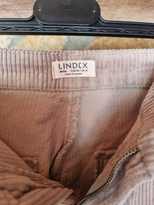 Pantaloni catifea wide leg, cu talie înaltă