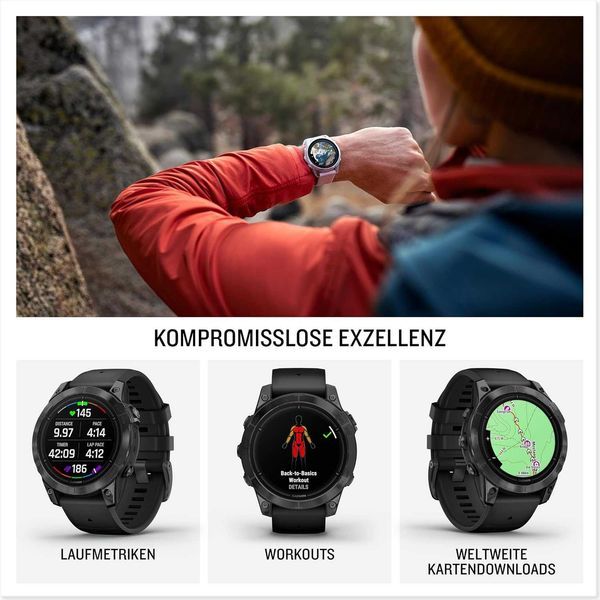 Нов Смарт Часовник Garmin Epix Pro Gen 2 Standard Edition, 010-02804-21, 2 години Гаранция