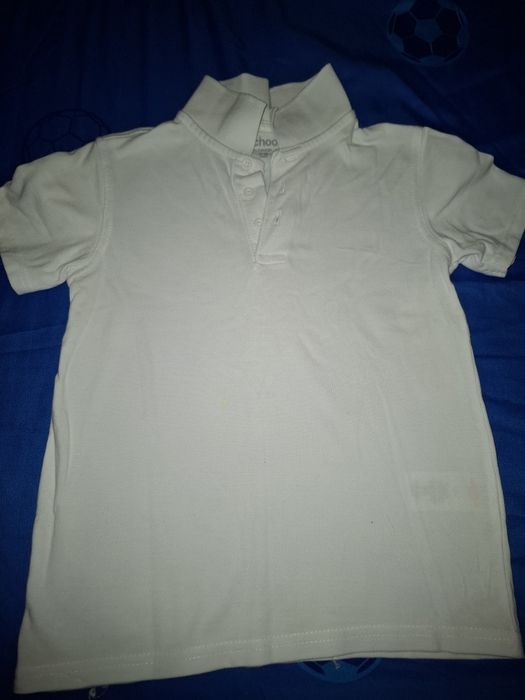 Tricouri  george uk polo albe 7-8 ani
