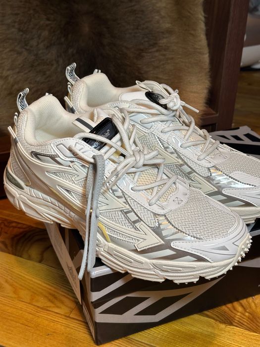 Белые кроссовки Off-White, размер 47