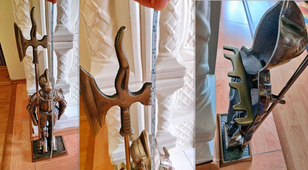 ‼️OkazIe Semineu Office Birou DECOR cadou Craciun soldat armura metal