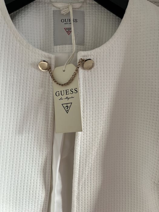 Sacou Guess elegant, alb, nou cu eticheta