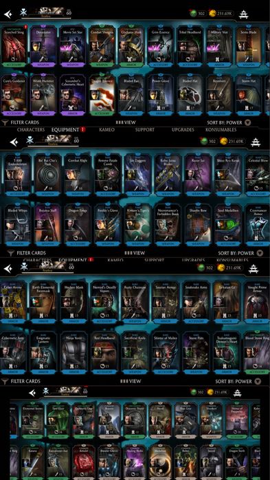 Аккаунт Mortal Kombat Mobile