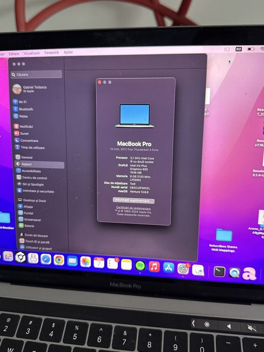 MacBook Pro 13  2017 | i5 3.1GHz | 8GB RAM | 256GB SSD | 4 Thunderbolt