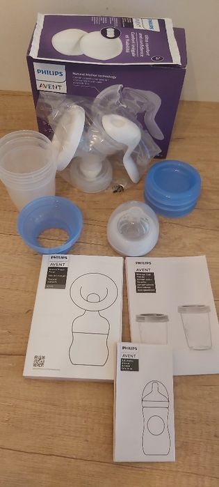 Pompa de san manuala cu recipiente nefolosite de stocare Philips Avent, SCF430/13, stare excelenta