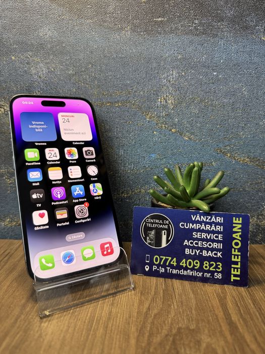 Iphone 14 Pro /128Gb/Garantie 2Ani Centrul de Telefoane/Rate